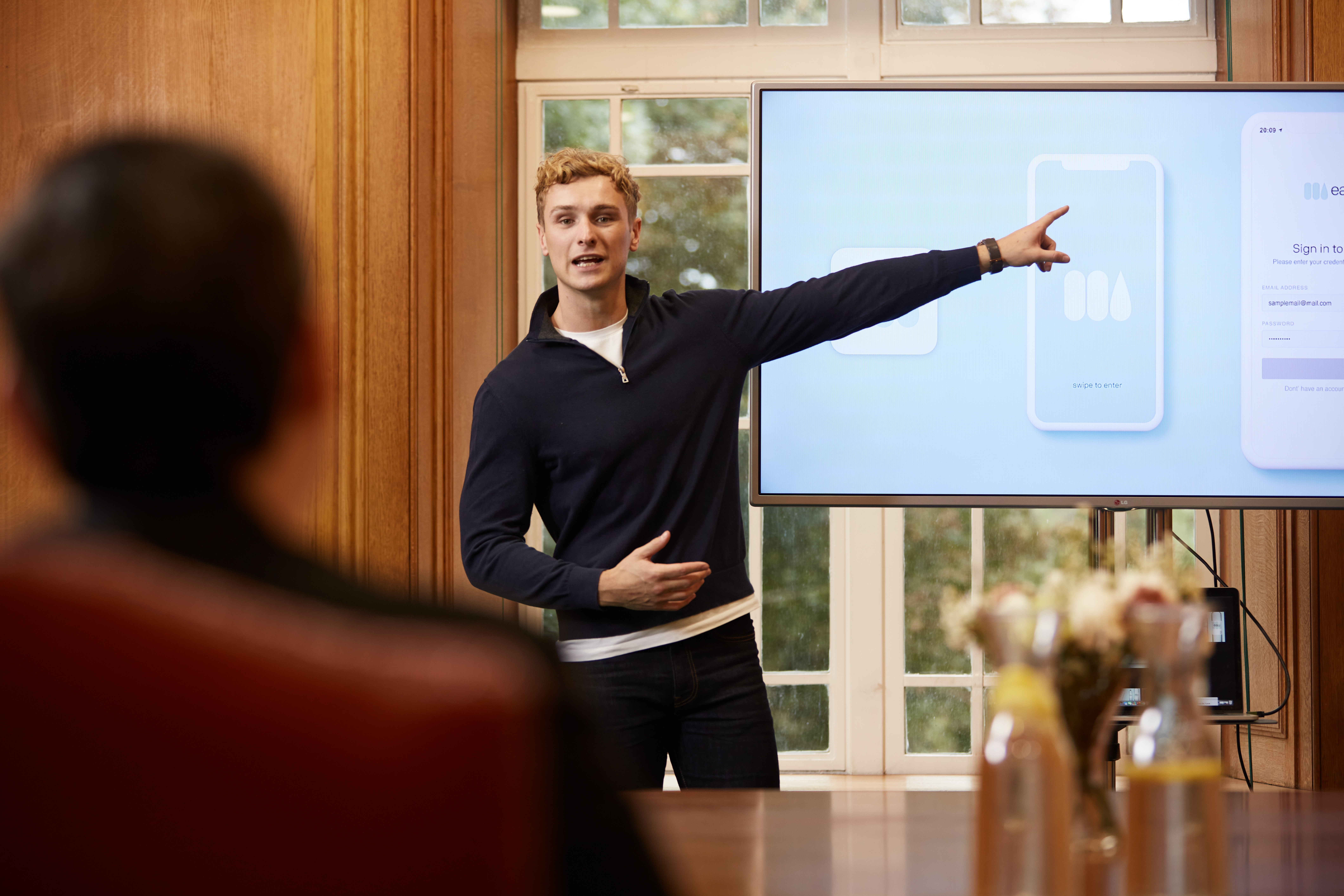 Giving a presentation