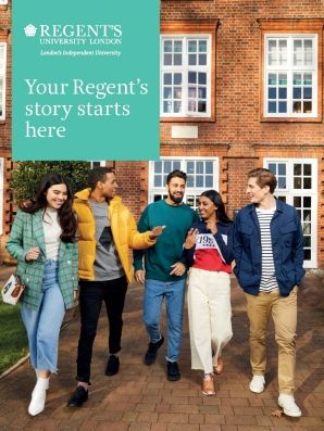 Short prospectus front class 2018 Students walking on campus