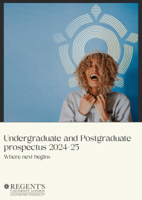 Regent's prospectus 24-25 cover