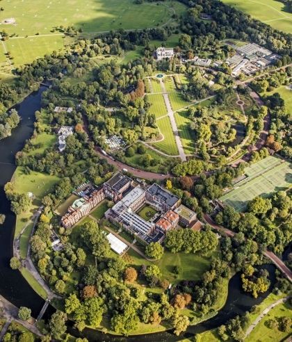 Aerial shot of Regent's University London's campus