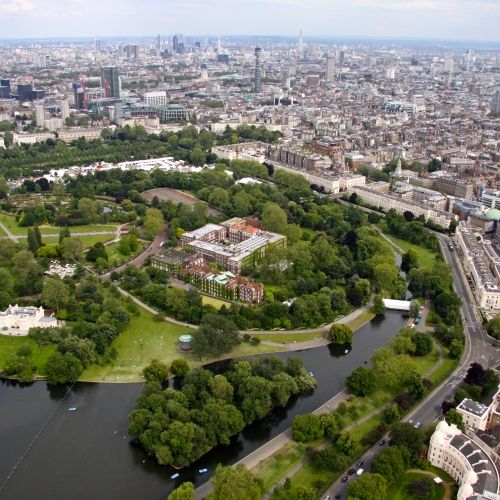 Aerial shot of Regent's University London