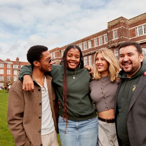 Students on Tuke lawns