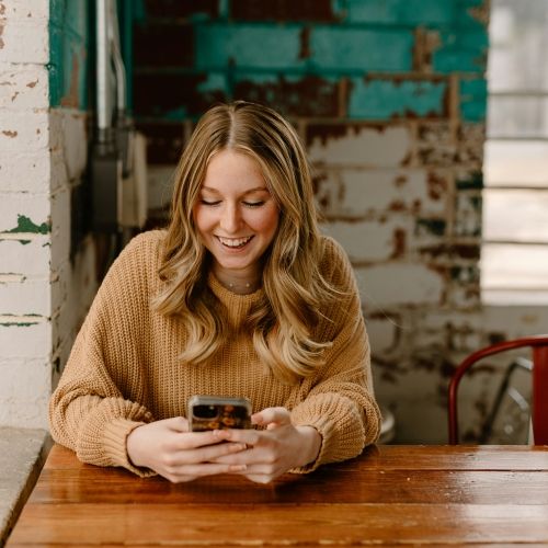 Girl on phone